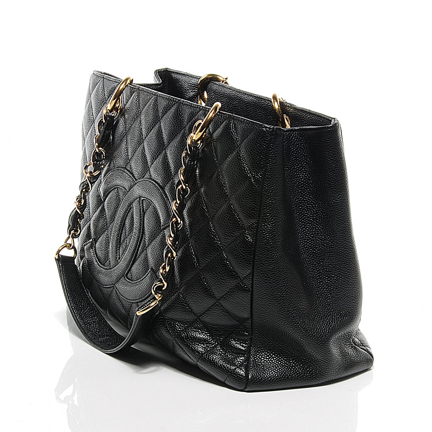 Chanel Caviar Grand Shopping Tote GST Black 6 of 9