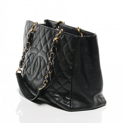 Chanel Caviar Grand Shopping Tote GST Black 6 of 9