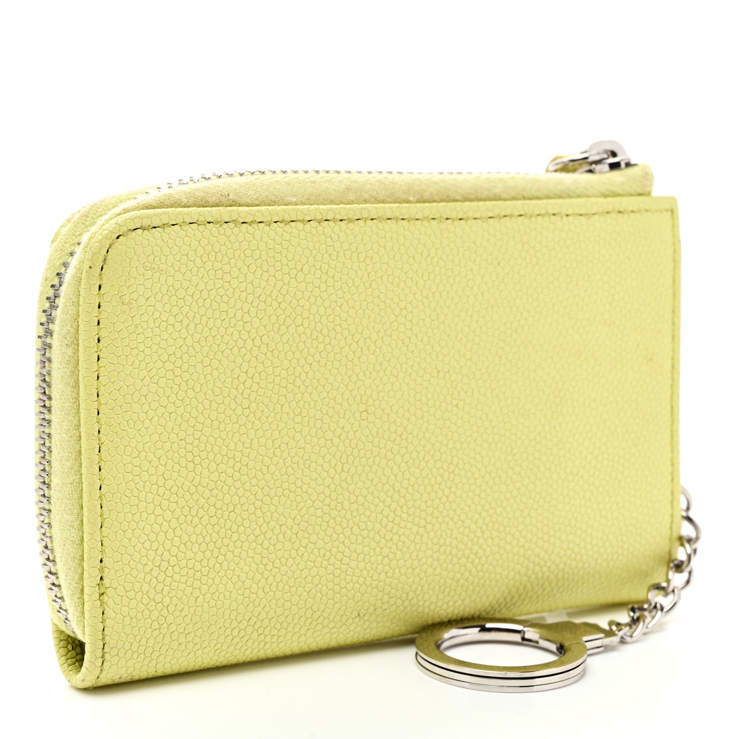 Chanel Caviar Key Holder Case Light Pink Light Green 2 of 9