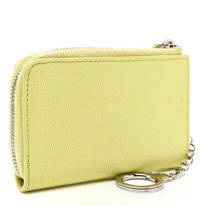 Chanel Caviar Key Holder Case Light Pink Light Green 2 of 9