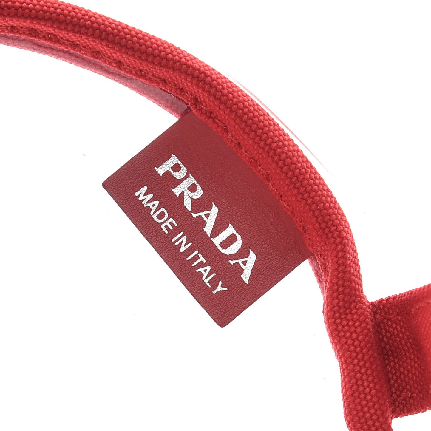 Plexiglass Canapa Small Shopper Tote Rosso