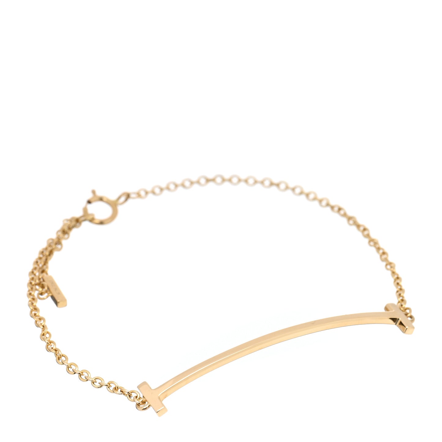 18K Yellow Gold T Smile Bracelet
