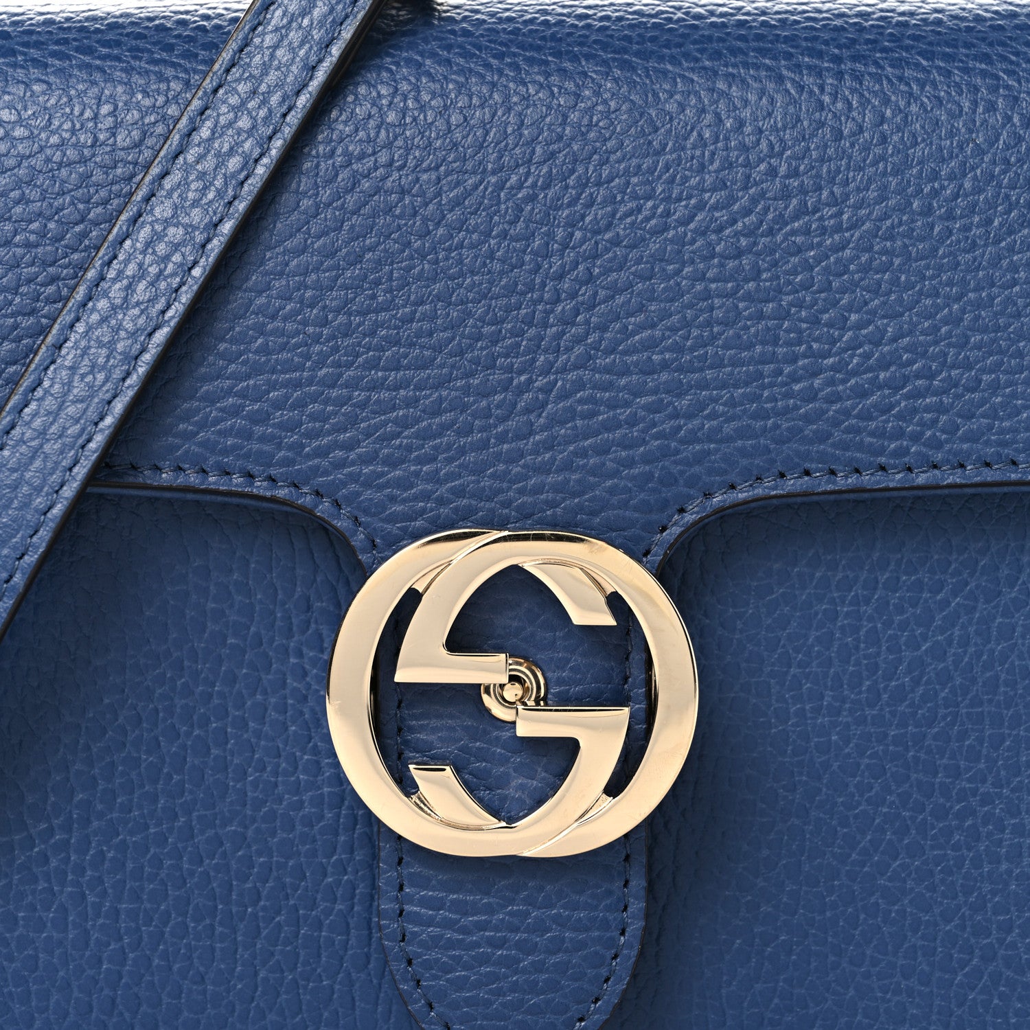 Gucci Dollar Calfskin Small Interlocking G Shoulder Bag Caspian 8 of 10