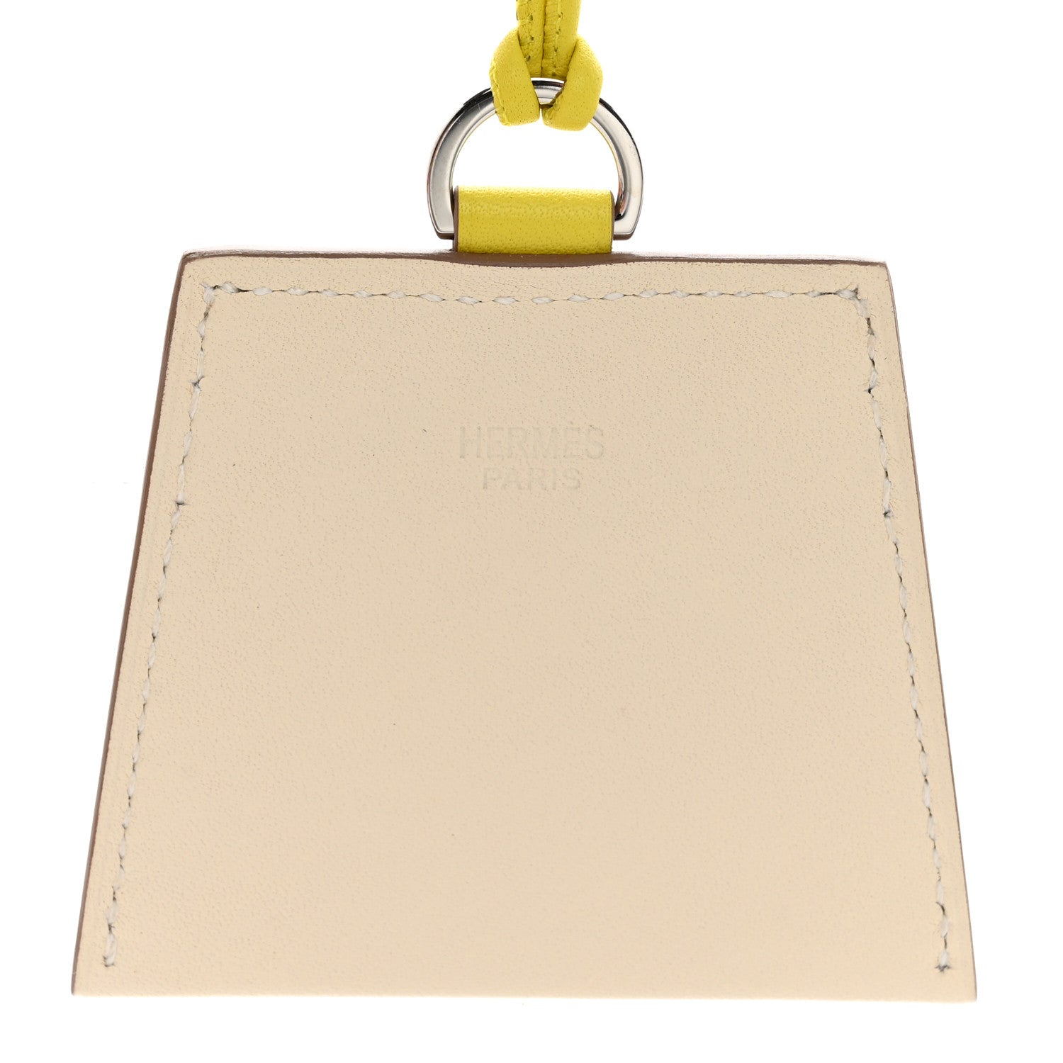 Hermes Swift Monpetit Small Kelly Pendant Necklace Nata Lime 4 of 5