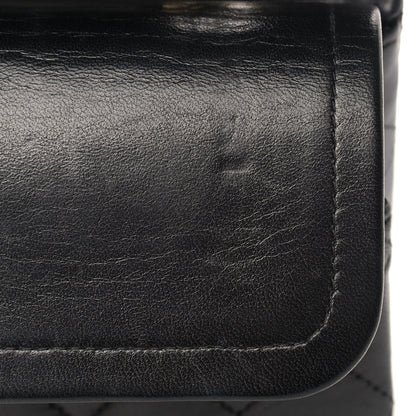 Chanel Lambskin Quilted Medium Double Flap Black 11 of 14