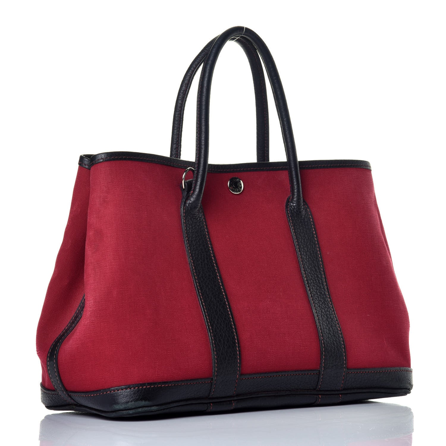 Hermes Toile Negonda Garden Party 30 TPM Rouge Imperial Plomb 3 of 10
