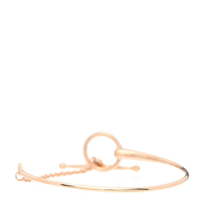 Hermes 18K Rose Gold Filet d'Or Bracelet LG 3 of 5