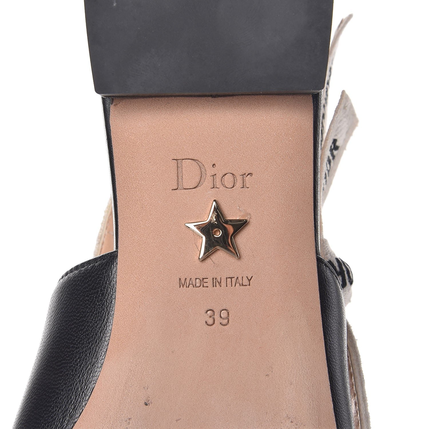 Christian Dior Lambskin Ribbon J'Adior Slingback Ballet Flats 39 Black 8 of 12