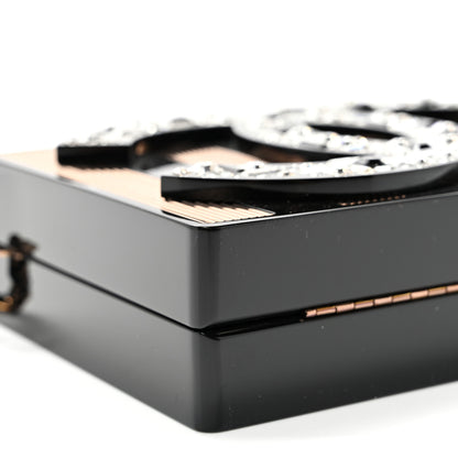Chanel Plexiglass Crystal CC Minaudiere Clutch Black Copper 9 of 11