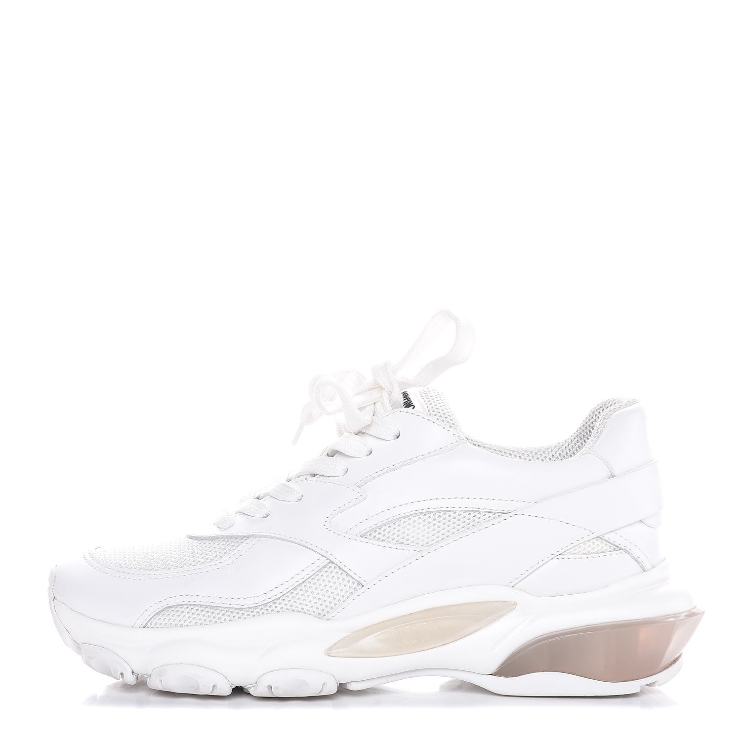 Valentino Garavani Calfskin Womens Bounce Sneakers 37 White 1 of 12