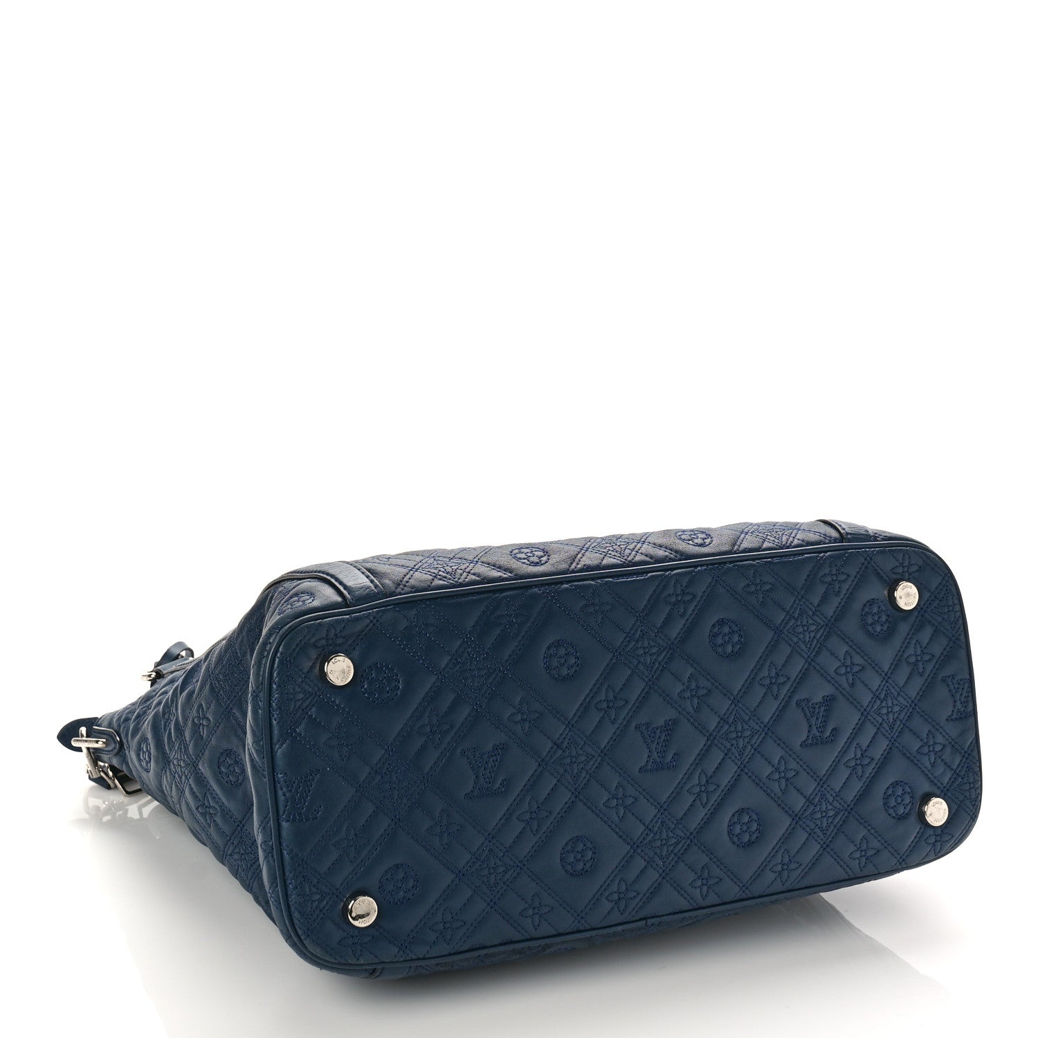 Louis Vuitton Monogram Lambskin Antheia IXIA MM Indigo 3 of 7