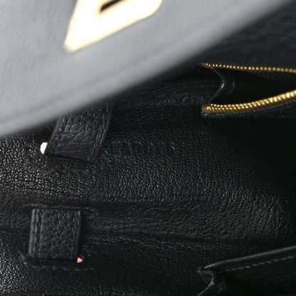 Hermes Togo Kelly Retourne 25 Black 6 of 11