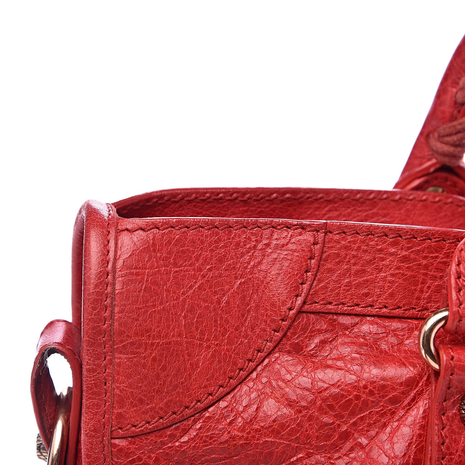 Balenciaga Agneau Giant 12 Rose Gold Hardware City Rouge Coquelicot 14 of 17