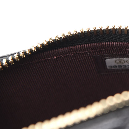 Chanel Caviar Quilted Phone Holder With Chain Black 9 of 11