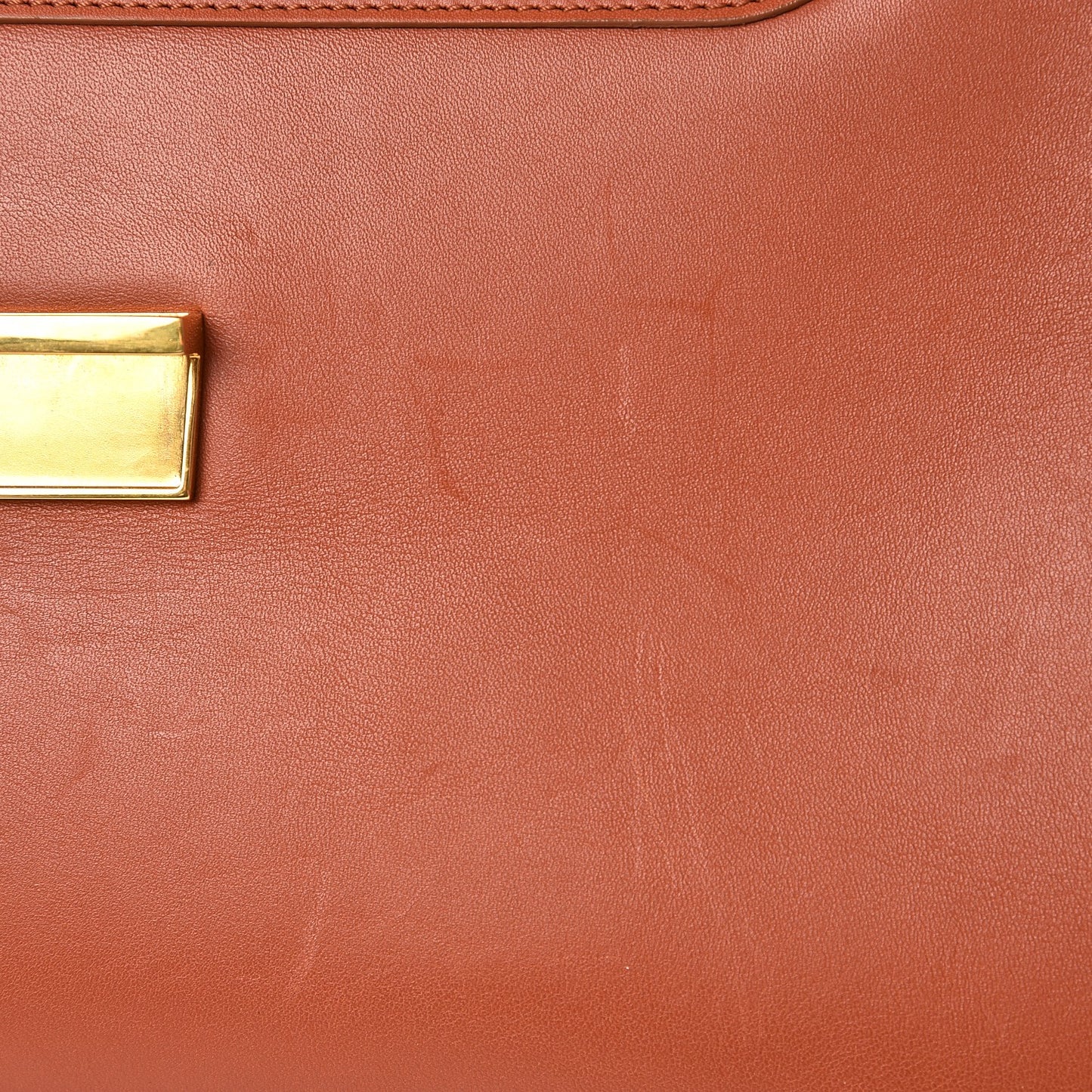 Natural Calfskin Top Handle Bag Brick