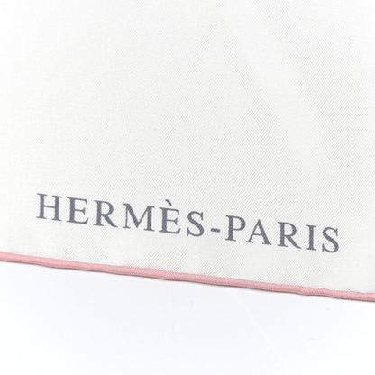 Hermes Silk Giant Toucans De Paradis Scarf 140 White Bleu Multicolor 2 of 11