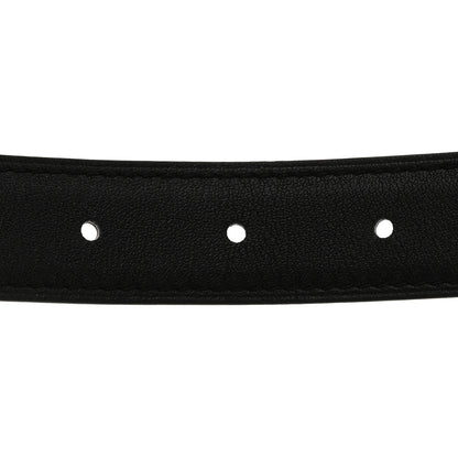 Hermes Swift Epsom 24mm Belt Strap 75 30 Black Gold 7 of 8