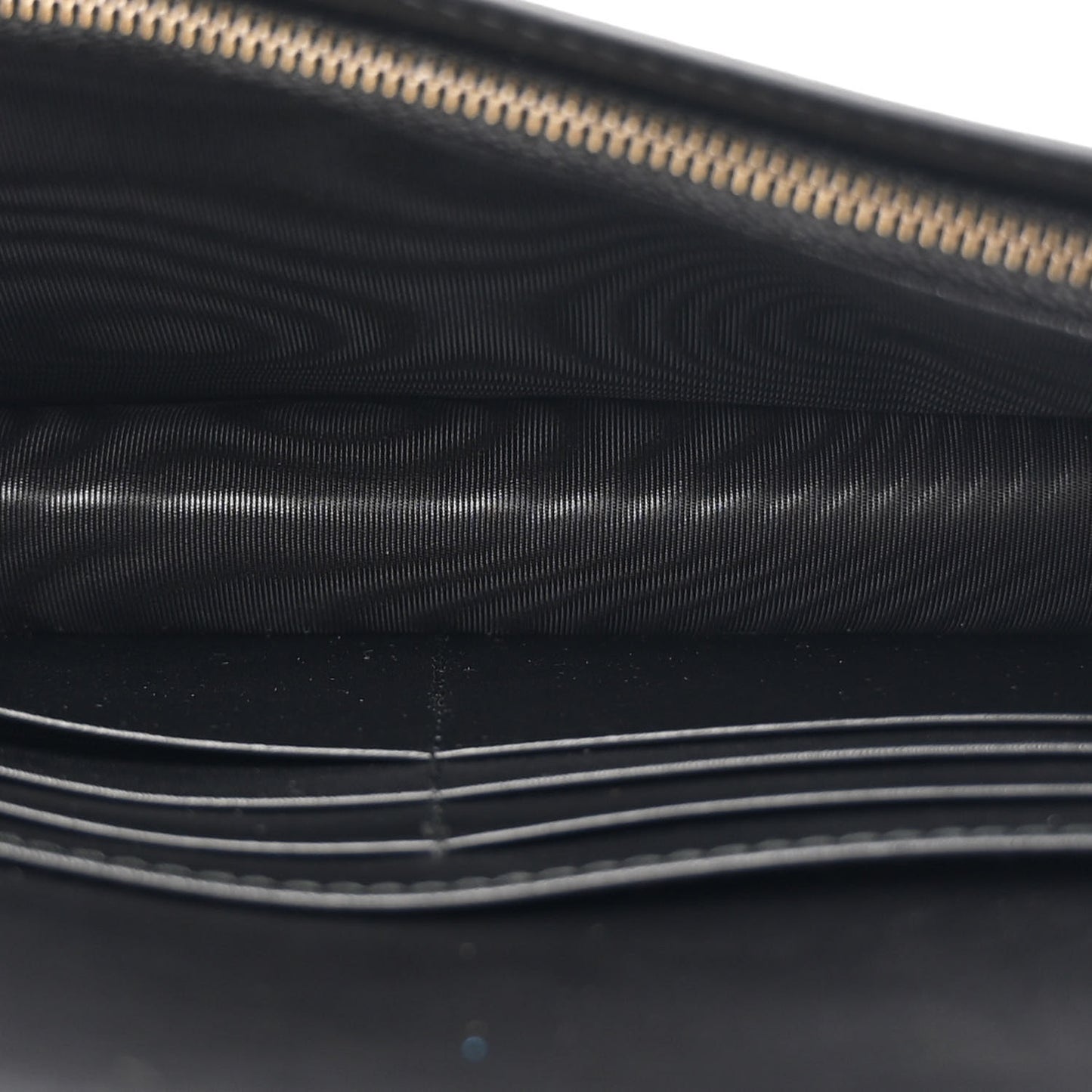 Guccissima Signature Crystal Cat Chain Wallet Black
