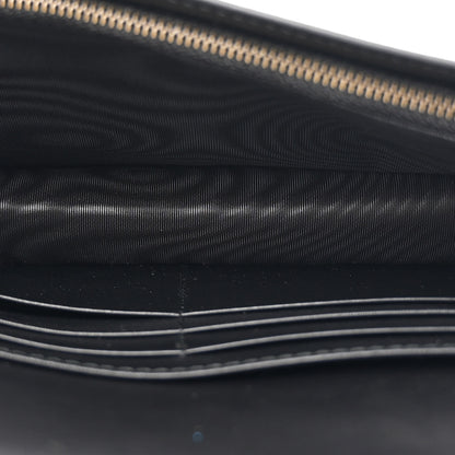 Gucci Guccissima Signature Crystal Cat Chain Wallet Black 5 of 10