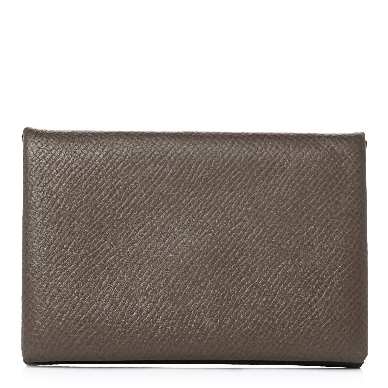 Hermes Epsom Calvi Card Case Etoupe 1 of 10