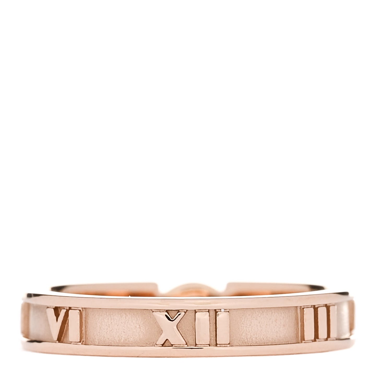 18K Rose Gold Diamond Narrow Atlas Closed Ring 52 6