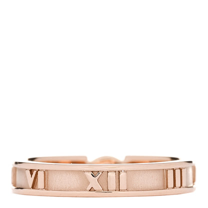Tiffany 18K Rose Gold Diamond Narrow Atlas Closed Ring 52 6 3 of 5