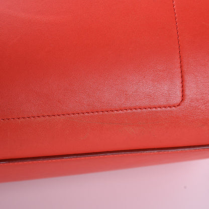 Celine Smooth Calfskin Medium Phantom Luggage Vermillion 13 of 17