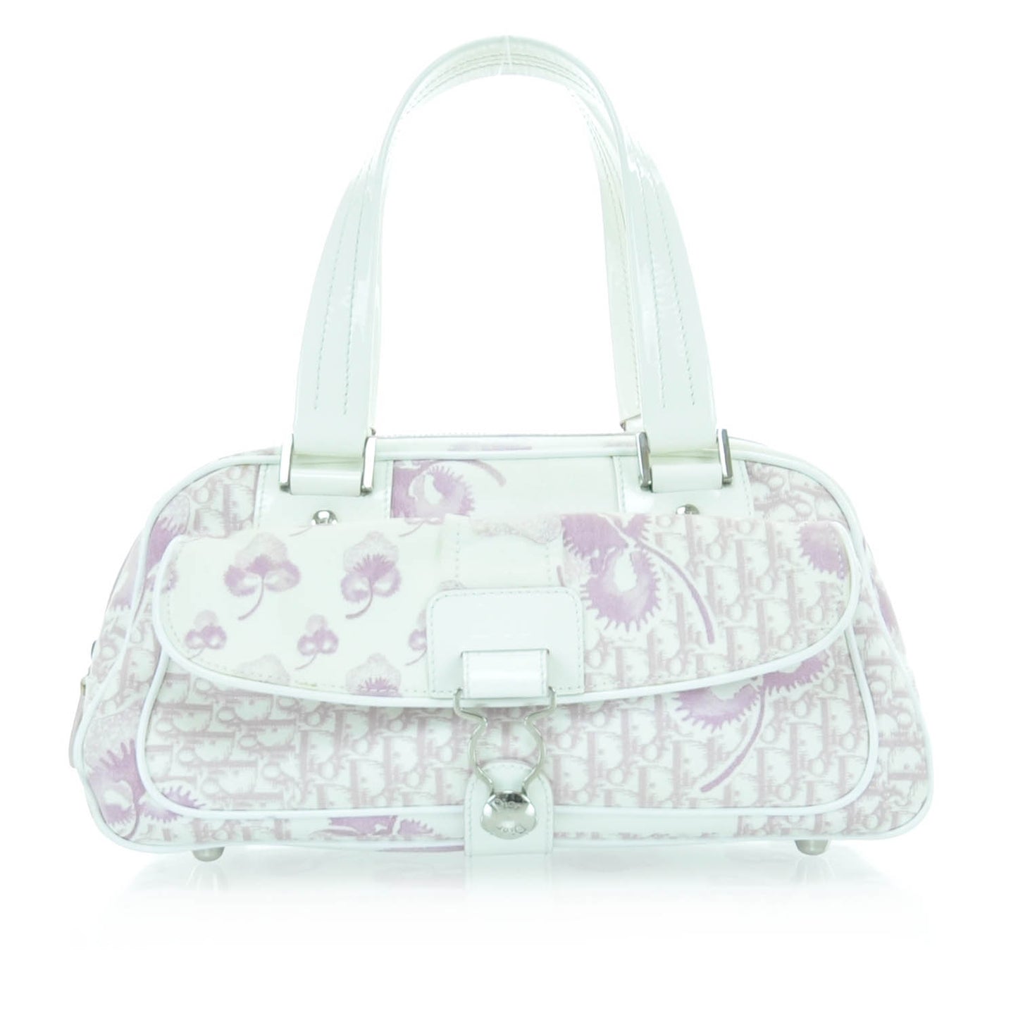 Canvas Monogram Floral Bowler Pink