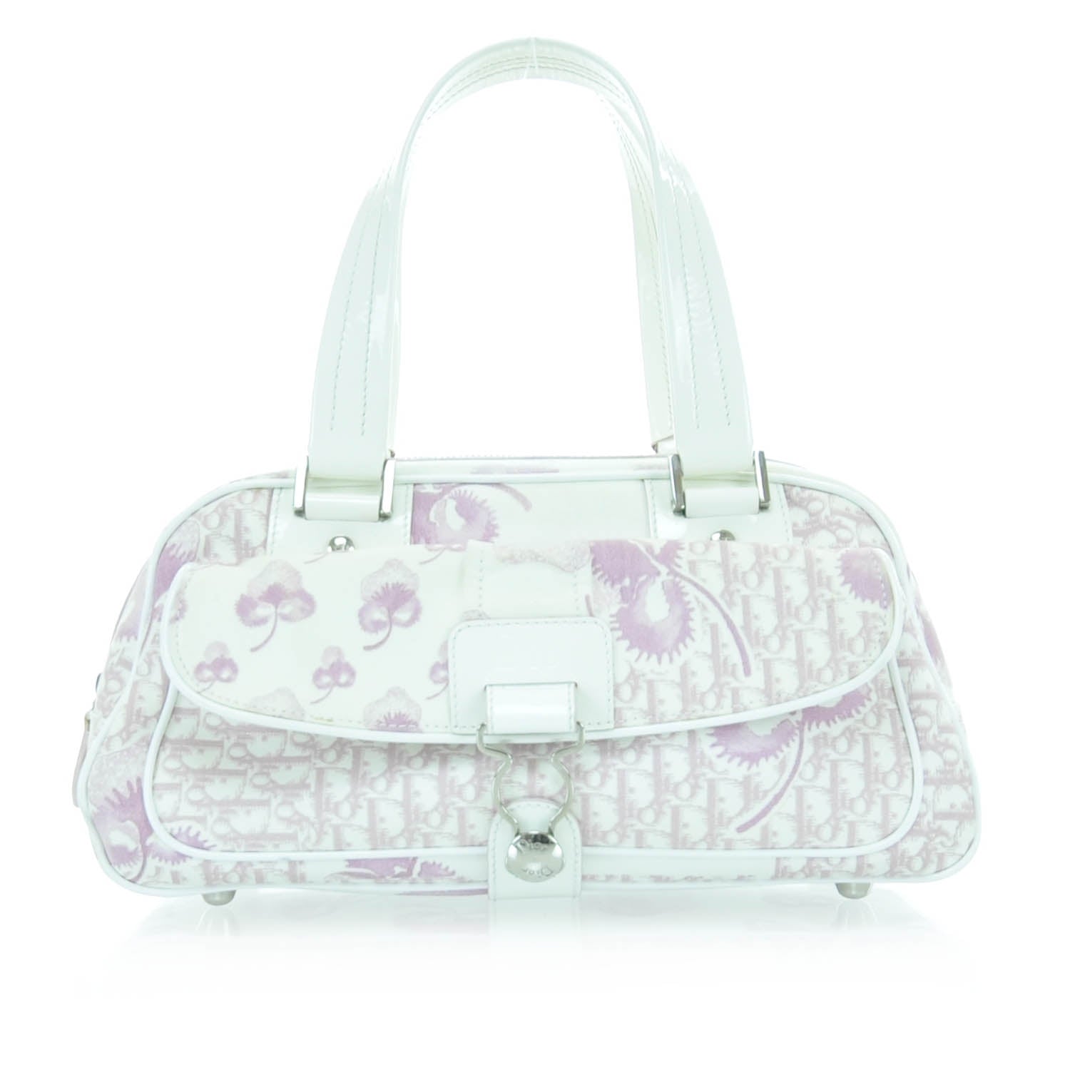 Christian Dior Canvas Monogram Floral Bowler Pink 1 of 11