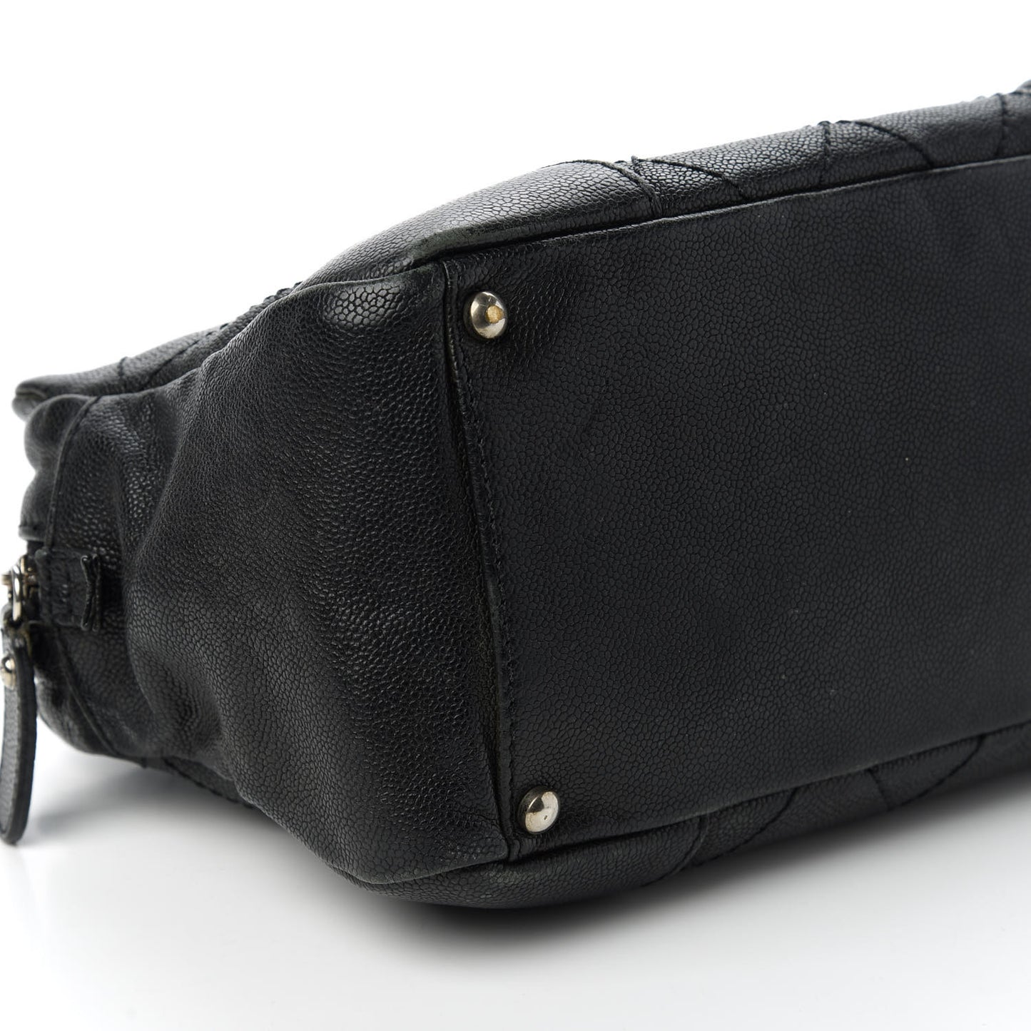 Distressed Caviar Outdoor Ligne Tote Black