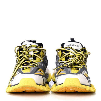 Balenciaga Mesh Nylon Womens Track Sneakers 39 Jaune Black White 8 of 19