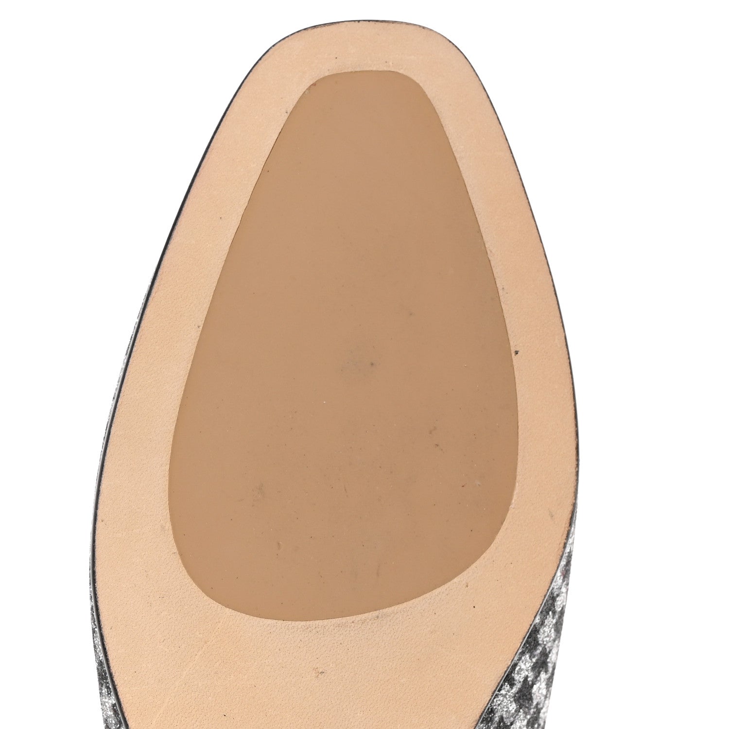 Jimmy Choo Glitter Houndstooth Wheel Weekend Slipper 38 Black Silver 11 of 13