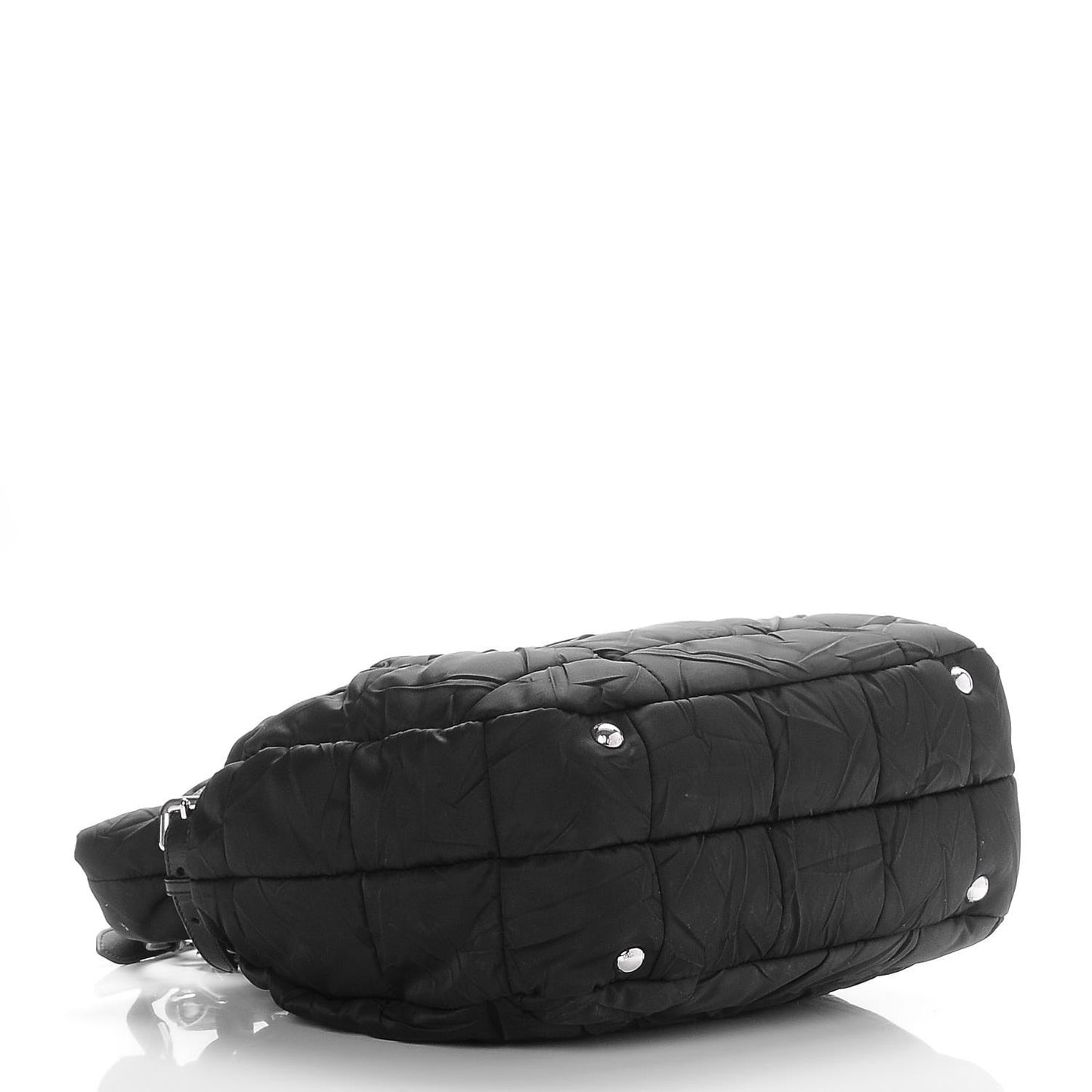 Tessuto Nylon Quilted Tote Nero Black