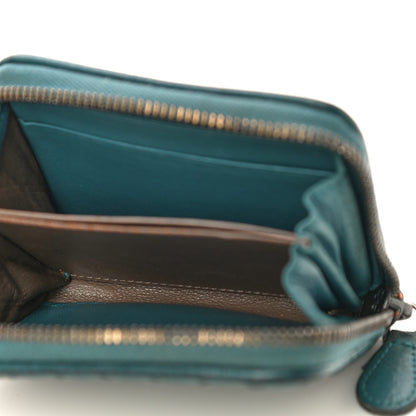 Bottega Veneta Nappa Intrecciato Zip Around Coin Purse Lagoon 5 of 22