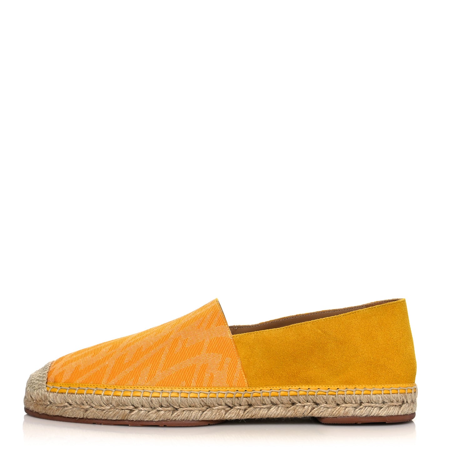 X SARAH COLEMAN Canvas Suede FF Vertigo Espadrilles 7 Mimosa Taxi