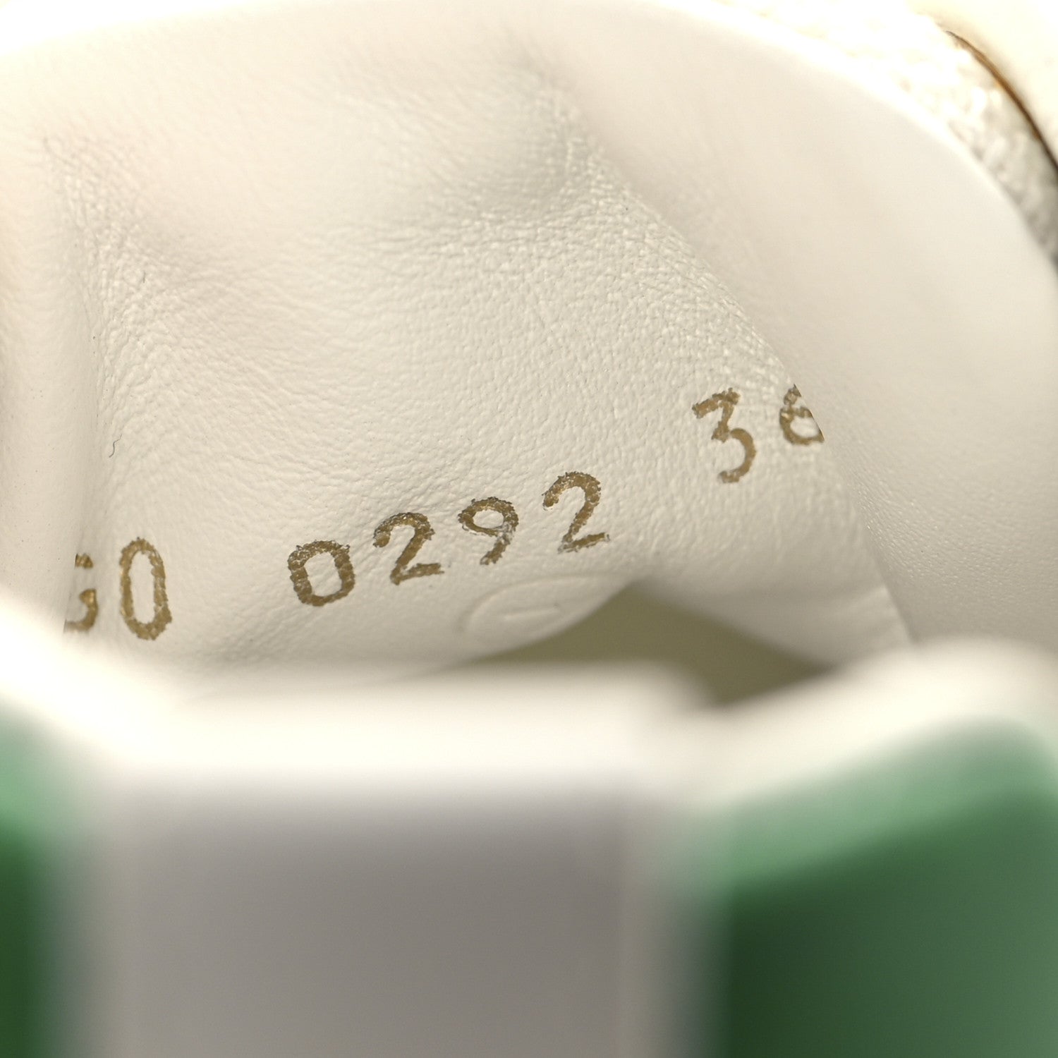 Louis Vuitton Calfskin Monogram Run Away Sneakers 36 White Green 7 of 9