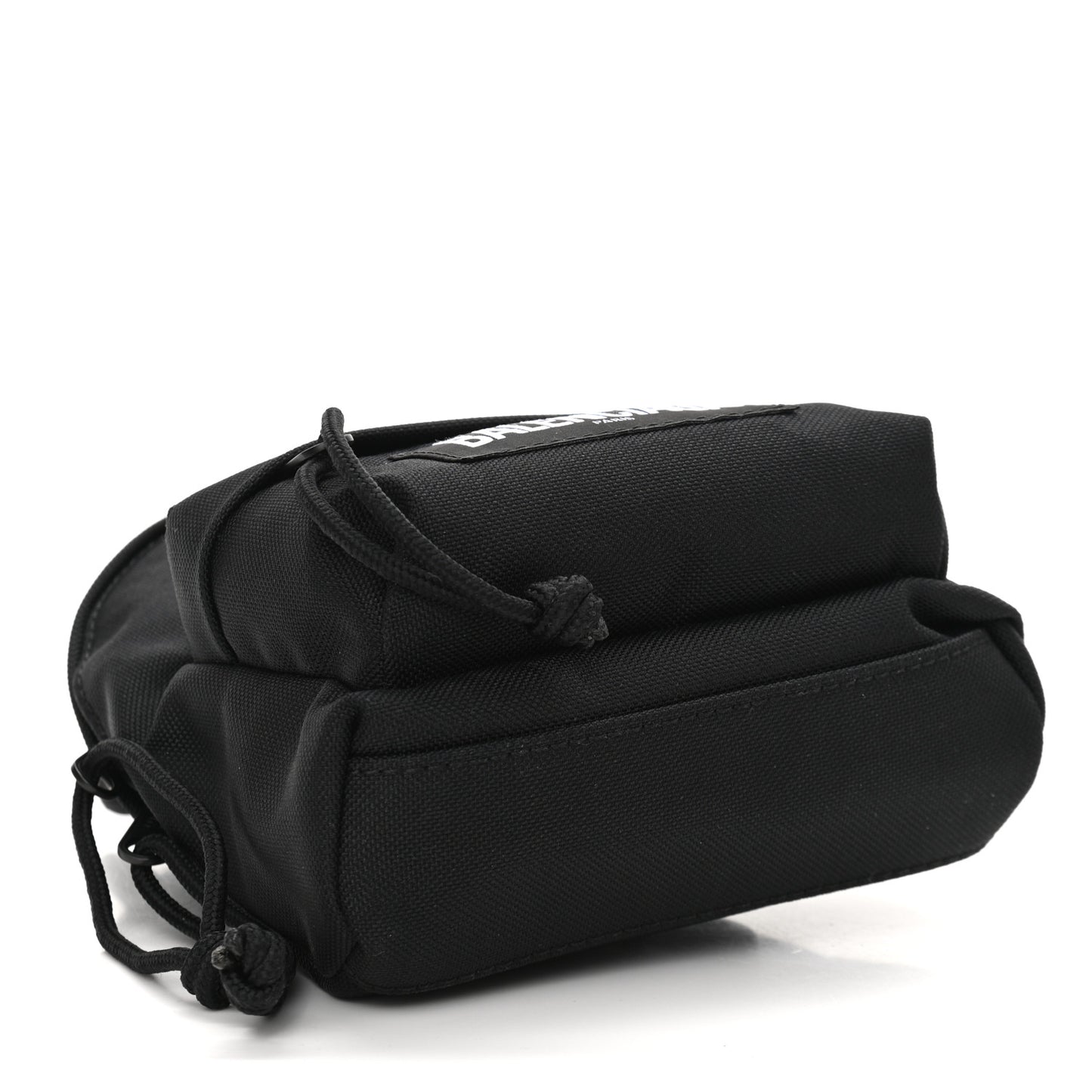 Recycled Casual Nylon Mini Oversized Backpack Black