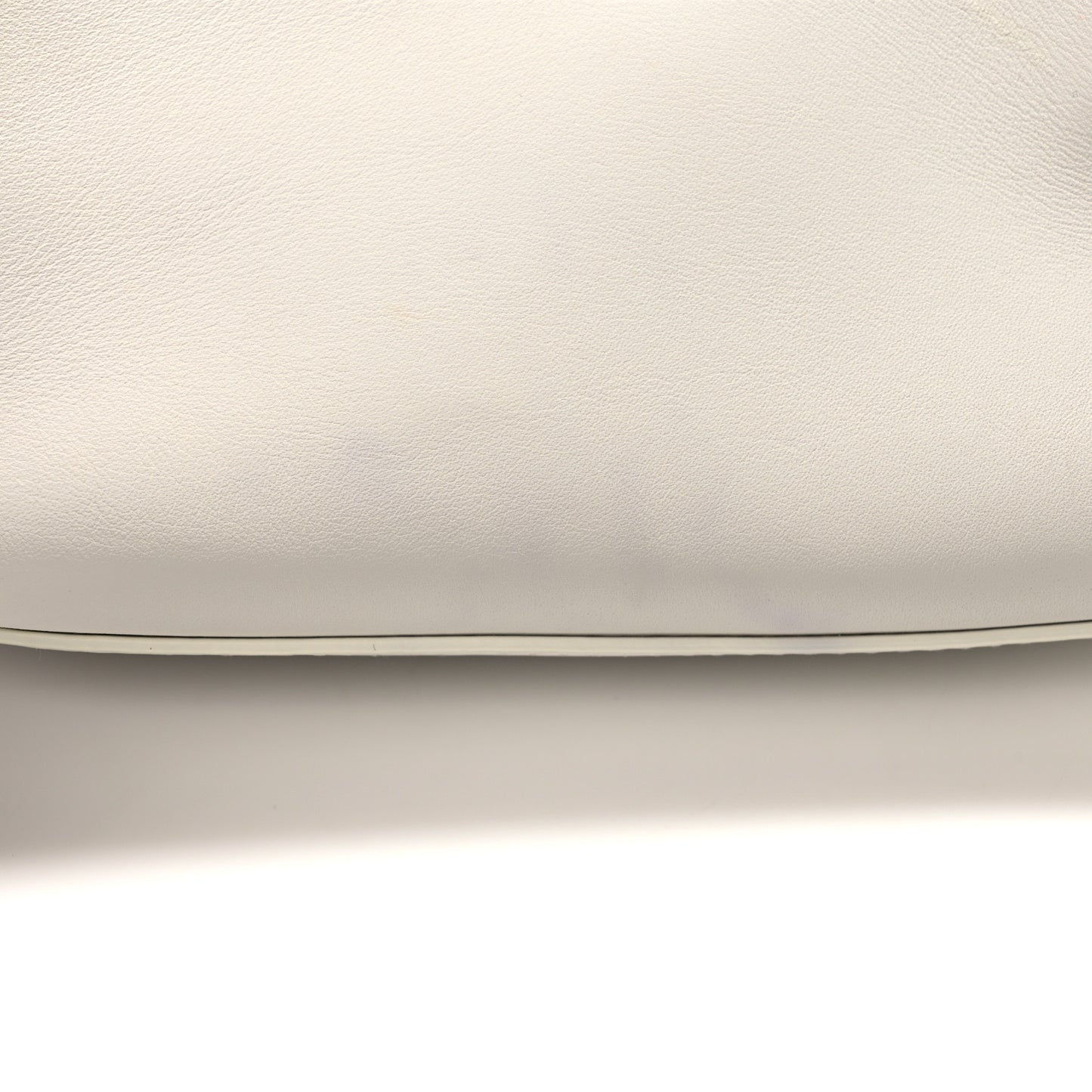Calfskin Small The Point Triangle Bag Chalk