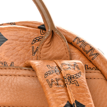 MCM Visetos Studded Small Stark M Backpack Cognac 13 of 15