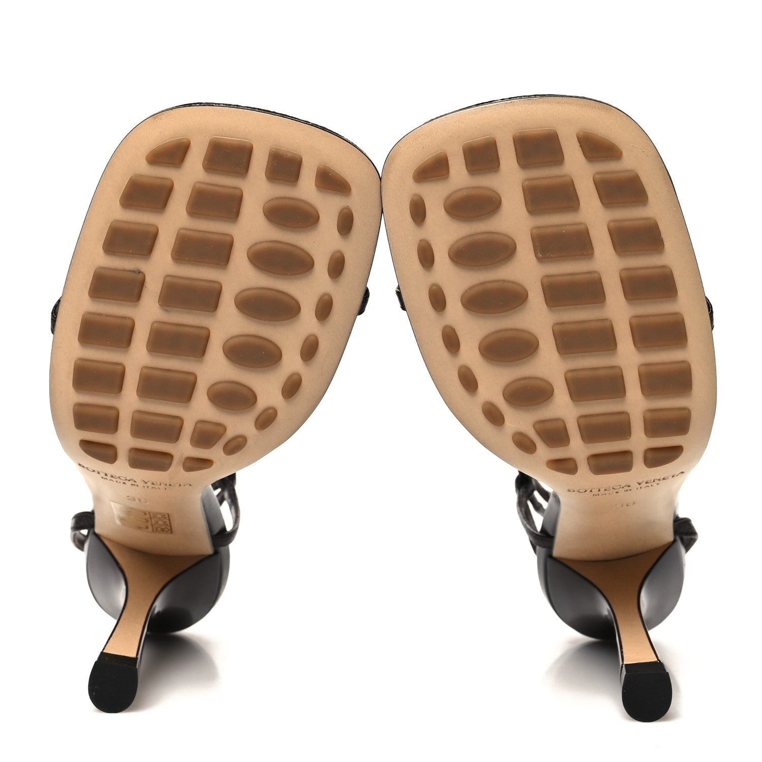 Bottega Veneta Crush Calfskin The Line 90mm Sandals 36 Chocolate Spread 5 of 8