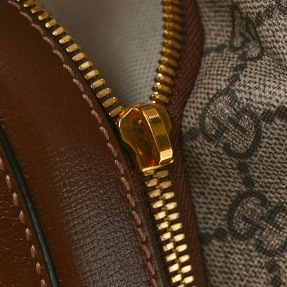 Gucci GG Supreme Monogram Azalea Calfskin Fake/Not Retro Interlocking G Day Backpack Beige Ebony Brown Sugar 8 of 11