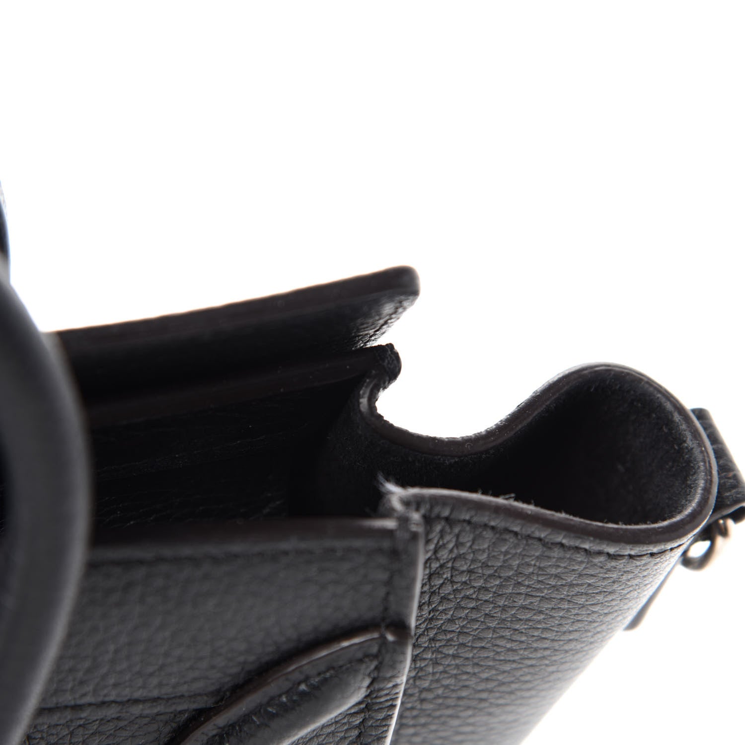 Celine Drummed Calfskin Nano Luggage Black 10 of 16