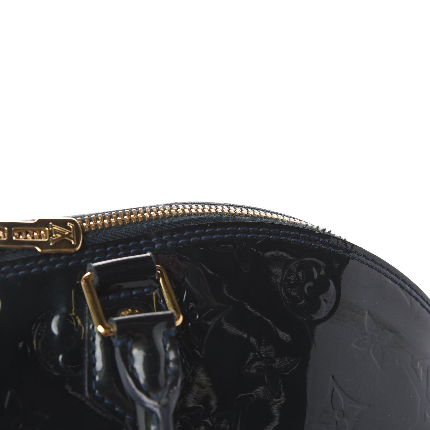 Louis Vuitton Vernis Alma MM Blue Nuit 12 of 19