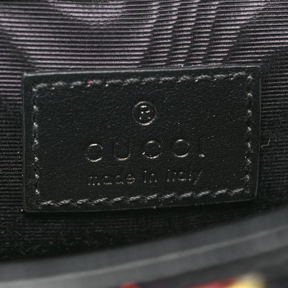 Gucci Tweed Calfskin Check Poule Super Mini GG Marmont Shoulder Bag Pink Petroleum Multicolor Black 6 of 11