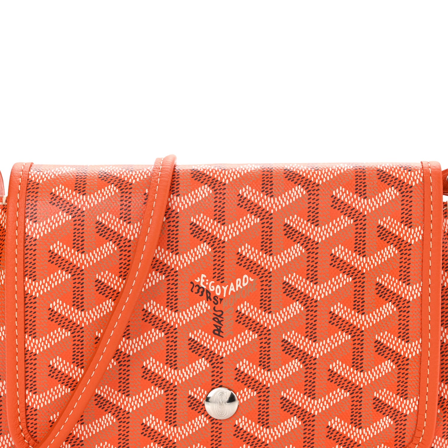 Goyard Goyardine Plumet Wallet Clutch Orange 9 of 11