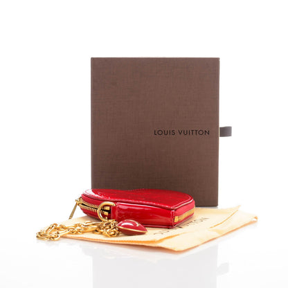 Louis Vuitton Vernis Coeur Heart Coin Purse Pomme D'Amour 4 of 7