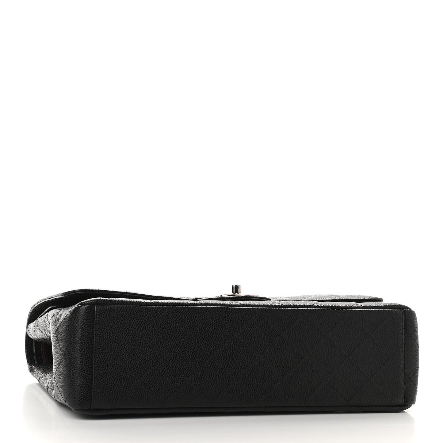 Caviar Quilted Maxi Double Flap Black
