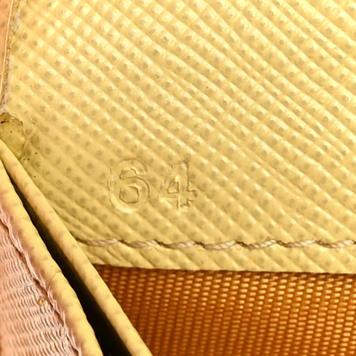 Saffiano Metal Bar Continental Flap Wallet Polline