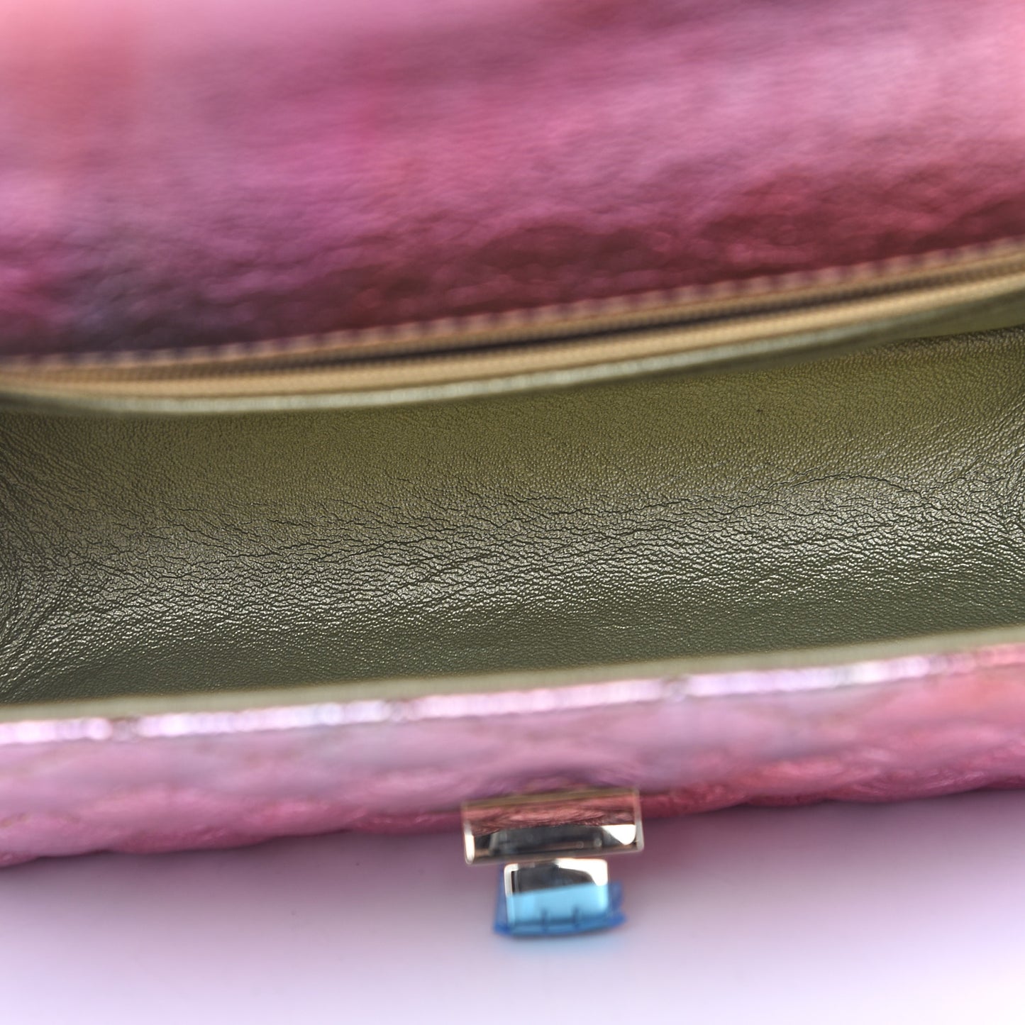 Metallic Goatskin Quilted Mini 2.55 Reissue Flap Multicolor