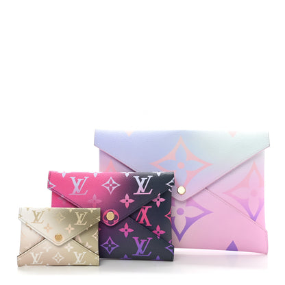 Louis Vuitton Monogram Giant Spring In The City Kirigami Pochette Set Sunrise Pastel Midnight Fuchsia Sunset Kaki 1 of 6